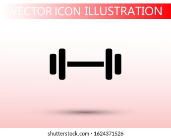 Dumbbell icon vector 10 eps design. lorem ipsum Flat Design JPG