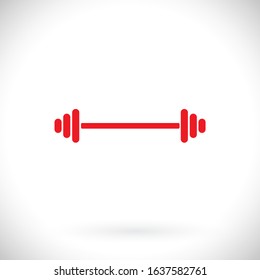 Dumbbell icon vector 10 eps design. lorem ipsum Flat Design JPG