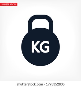 Dumbell Symbol, Vektorgrafik 10 eps. lorem ipsum flaches Design JPG