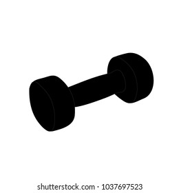 Dumbbell icon vector