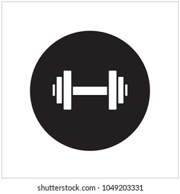 Dumbbell icon vector