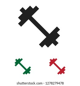 Dumbbell icon vector