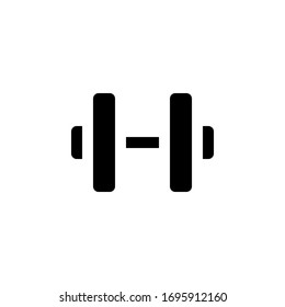 dumbbell icon vector for any purposes