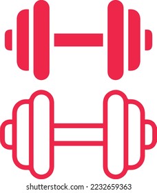 Icono de timbre. Icono del dobladillo vector. Símbolo de construcción de cuerpos. Iconos gráficos de campanas y timbre. Señales de equipos de entrenamiento de peso. herramienta de fitness
