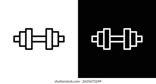 Dumbbell icon vector collection. vector sign illustration