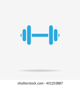Dumbbell icon. Vector concept illustration for design.