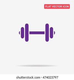 Dumbbell icon. Vector concept illustration for design.