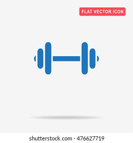 Dumbbell icon. Vector concept illustration for design.