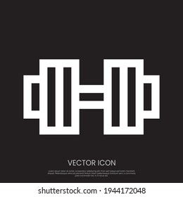 Dumbbell icon vector design. Symbol for your website design, logo, app, UI. Eps10 vector illustration.