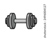 dumbbell icon vector design template simple and clean