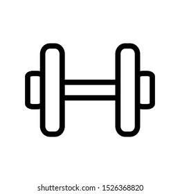 Dumbbell icon vector design template