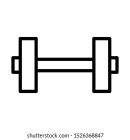 Dumbbell icon vector design template