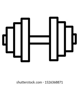 Dumbbell icon vector design template