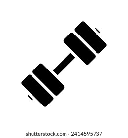 Dumbbell Icon Vector Design Template