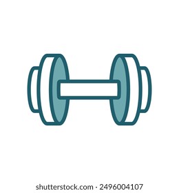 dumbbell icon vector design template simple and clean