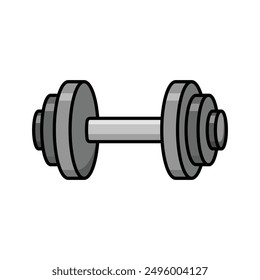 dumbbell icon vector design template simple and clean