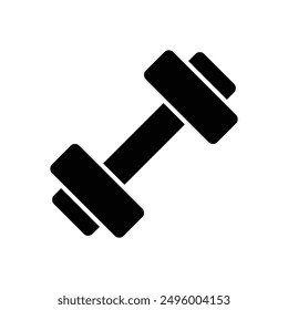 dumbbell icon vector design template simple and clean