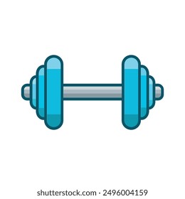 dumbbell icon vector design template simple and clean