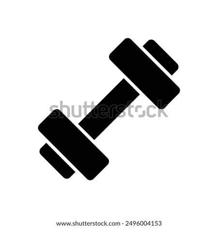 dumbbell icon vector design template simple and clean