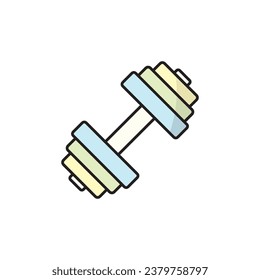 Dumbbell icon vector design templates simple and modern