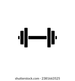 Dumbell-Symbol-Vektordesign-Vorlagen einfach und modern