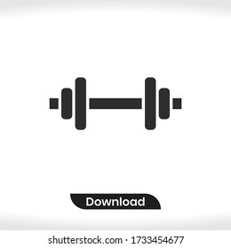 Dumbbell icon vector eps 10