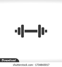 Dumbbell icon vector eps 10