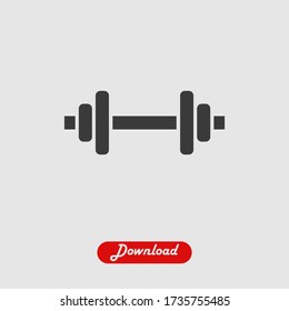 Dumbbell icon vector eps 10