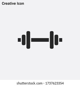 Dumbbell icon vector eps 10