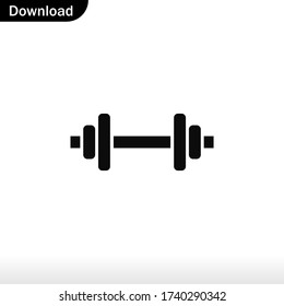 Dumbbell icon vector eps 10