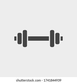 Dumbbell icon vector eps 10
