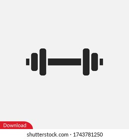 Dumbbell icon vector eps 10