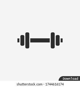 Dumbbell icon vector eps 10