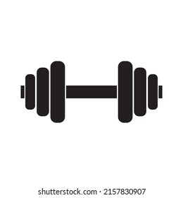 Dumbbell icon vector. Fitness symbol