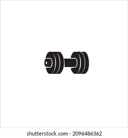 Hantel-Symbol-Vektorgrafik, Gymnastikvorlagen, Silhouette 