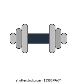 Dumbbell icon. Vector illustration.