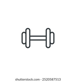 Icono de mancuerna, Ilustración vectorial de mancuerna