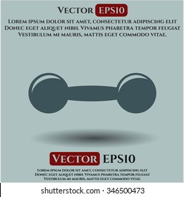 Dumbbell icon vector illustration