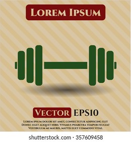 Dumbbell icon vector illustration