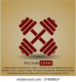 Ilustración vectorial de icono de dobladura