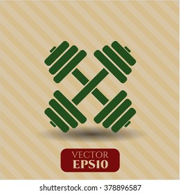 Dumbbell icon vector illustration