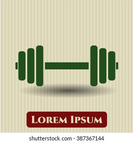 Dumbell-Symbol, Vektorgrafik