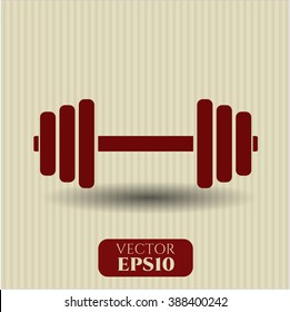 Dumbbell icon vector illustration