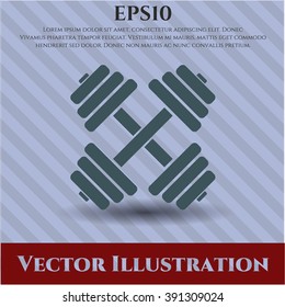 Dumbbell icon vector illustration