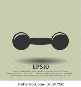 Dumbbell icon vector illustration