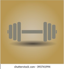 Dumbbell icon vector illustration