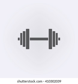 Dumbbell icon . Vector illustration