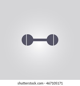 Dumbbell icon. vector illustration