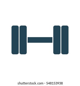 Dumbbell icon, vector illustration.