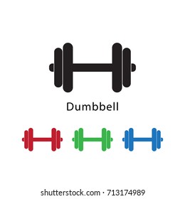 Dumbbell icon vector illustration.